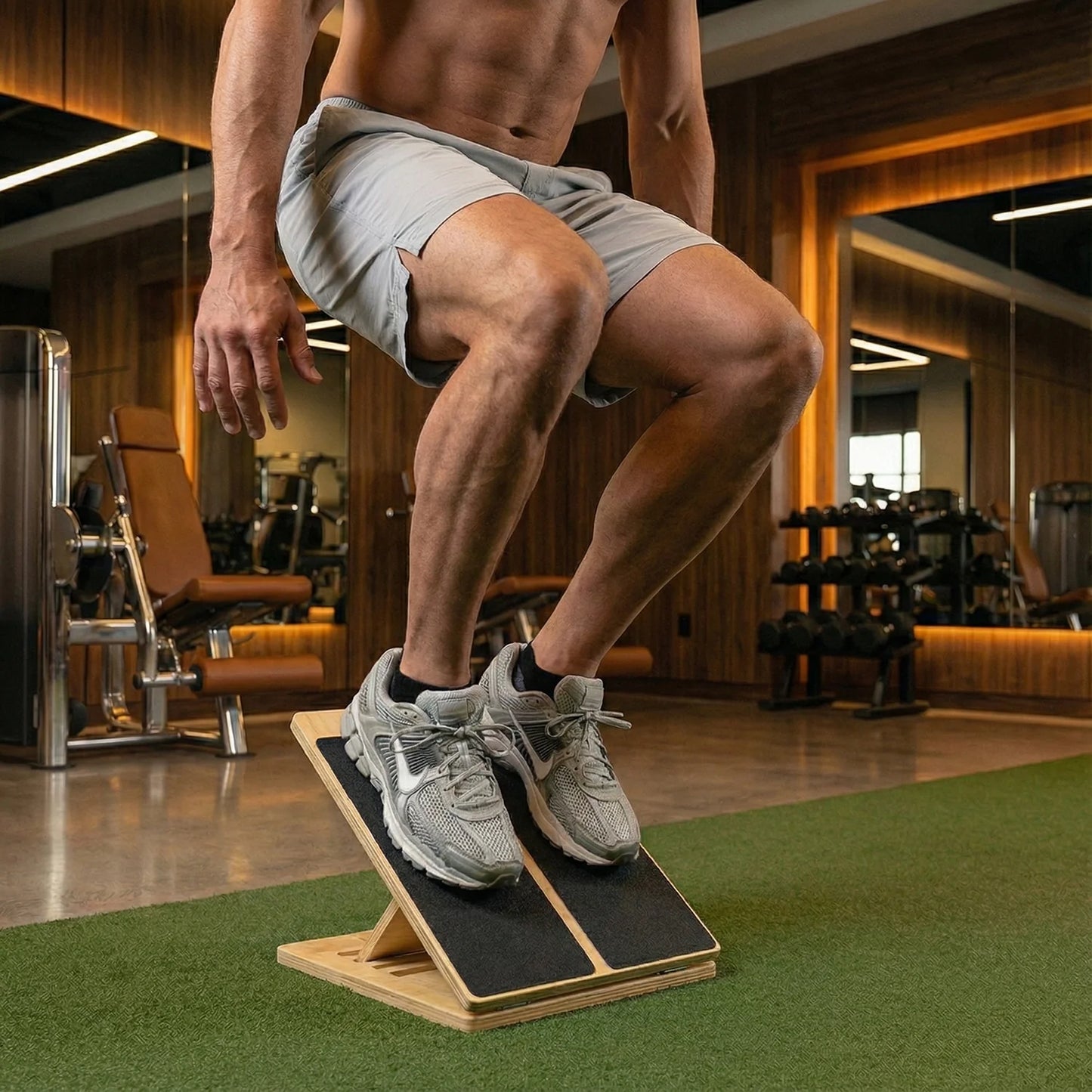 EsneFit™ Profesyonel Ahşap Esneme ve Germe Tahtası (5 Kademeli Slant Board)
