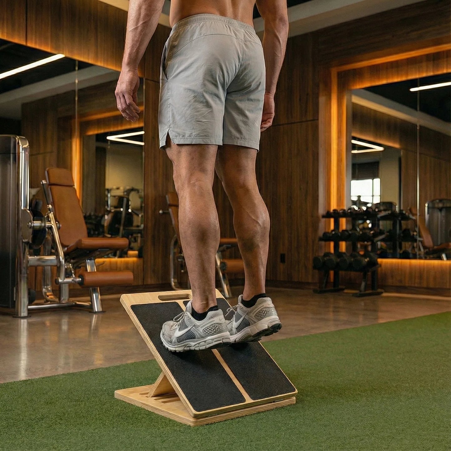 EsneFit™ Profesyonel Ahşap Esneme ve Germe Tahtası (5 Kademeli Slant Board)