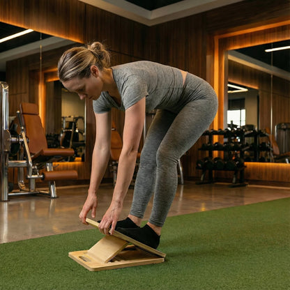 EsneFit™ Profesyonel Ahşap Esneme ve Germe Tahtası (5 Kademeli Slant Board)